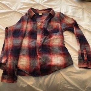 Plaid long sleeve shirt